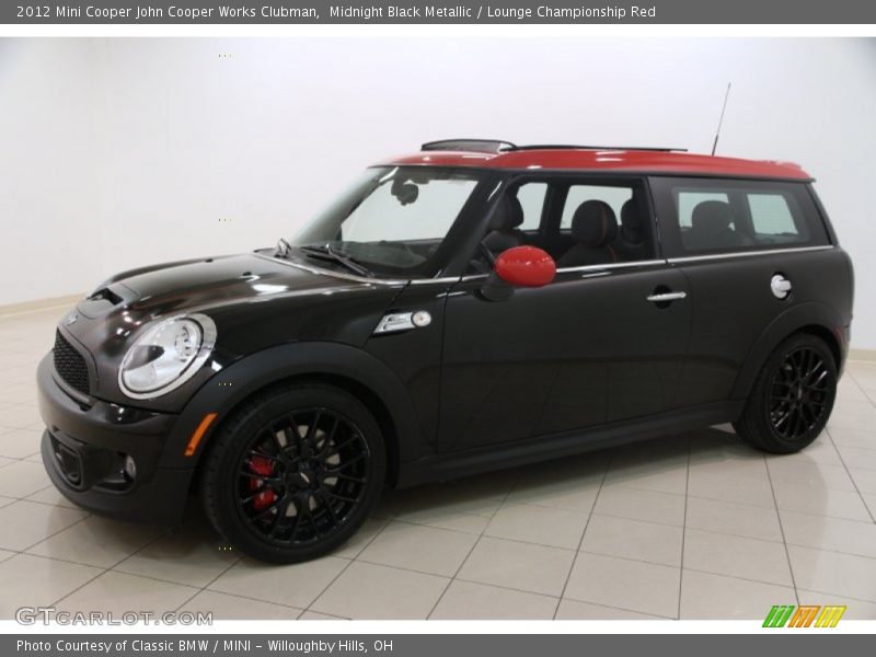 Midnight Black Metallic / Lounge Championship Red 2012 Mini Cooper John Cooper Works Clubman