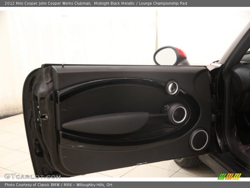 Midnight Black Metallic / Lounge Championship Red 2012 Mini Cooper John Cooper Works Clubman