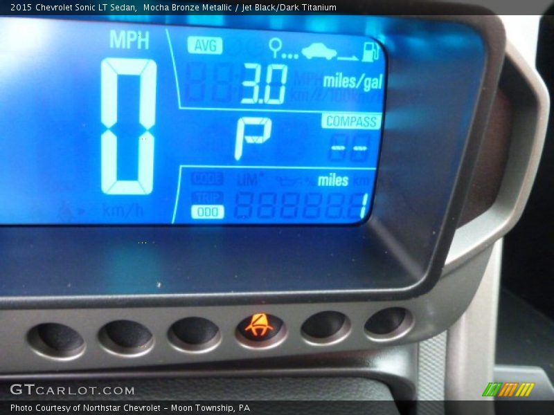 Mocha Bronze Metallic / Jet Black/Dark Titanium 2015 Chevrolet Sonic LT Sedan