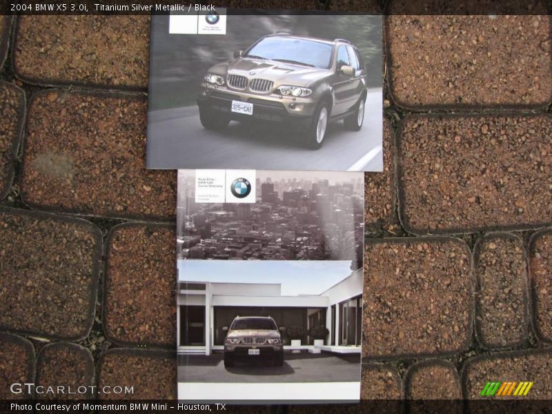 Titanium Silver Metallic / Black 2004 BMW X5 3.0i