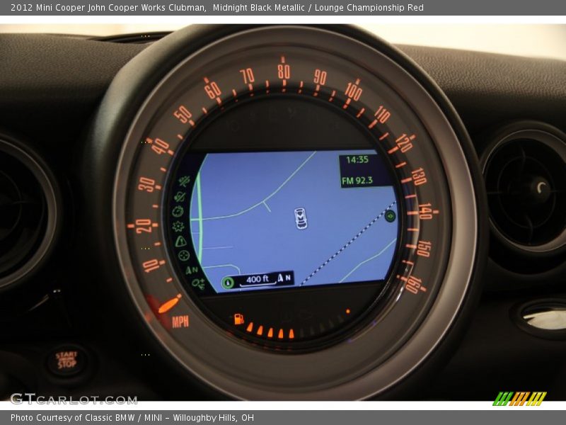 Navigation of 2012 Cooper John Cooper Works Clubman