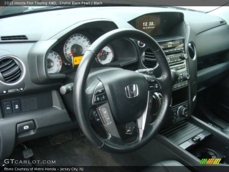 Crystal Black Pearl / Black 2013 Honda Pilot Touring 4WD