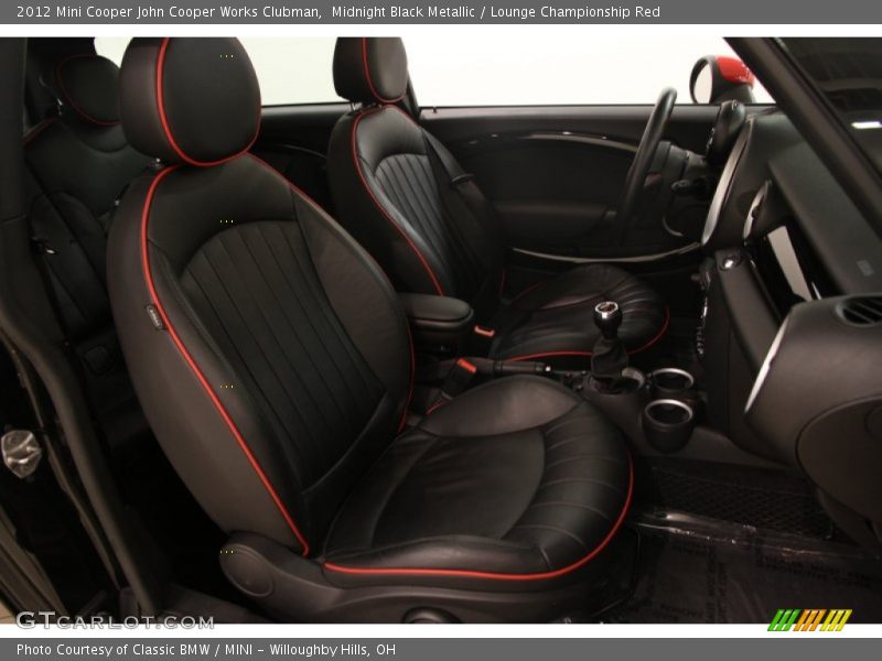 Front Seat of 2012 Cooper John Cooper Works Clubman