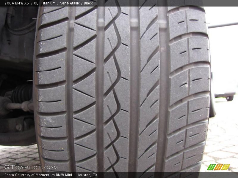 Titanium Silver Metallic / Black 2004 BMW X5 3.0i