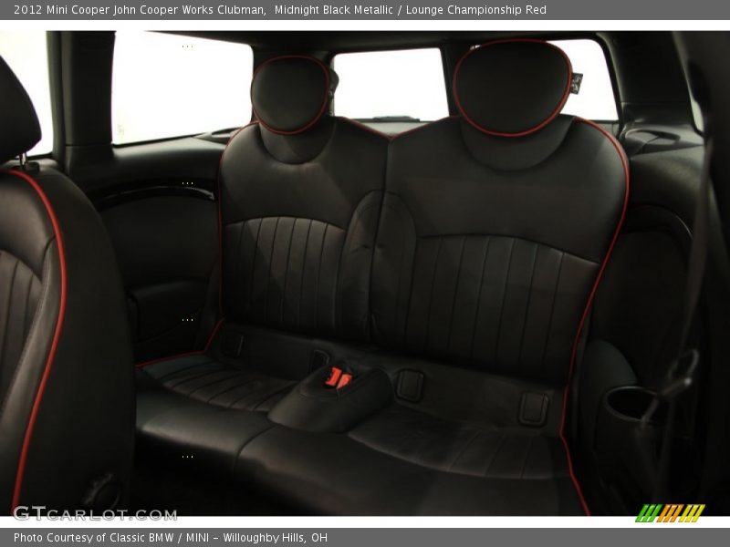 Midnight Black Metallic / Lounge Championship Red 2012 Mini Cooper John Cooper Works Clubman