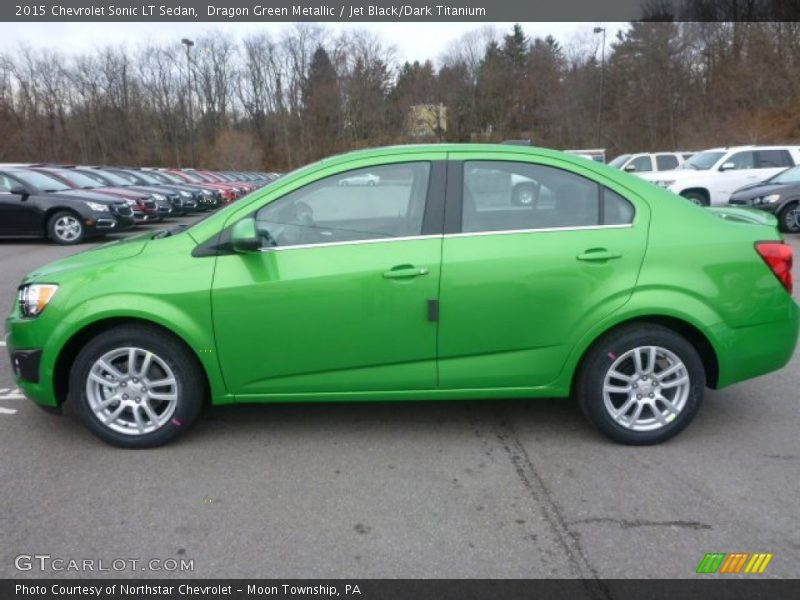  2015 Sonic LT Sedan Dragon Green Metallic
