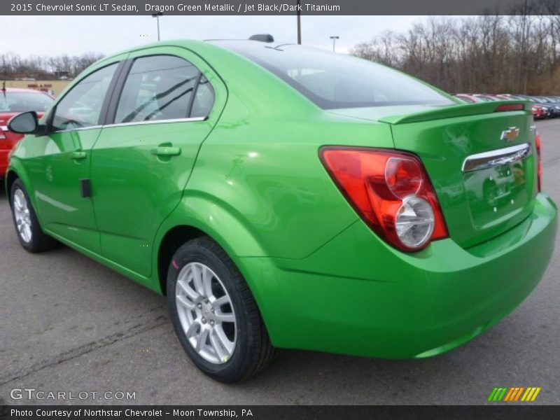 Dragon Green Metallic / Jet Black/Dark Titanium 2015 Chevrolet Sonic LT Sedan
