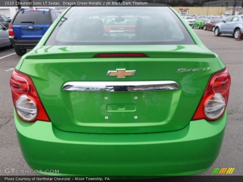 Dragon Green Metallic / Jet Black/Dark Titanium 2015 Chevrolet Sonic LT Sedan
