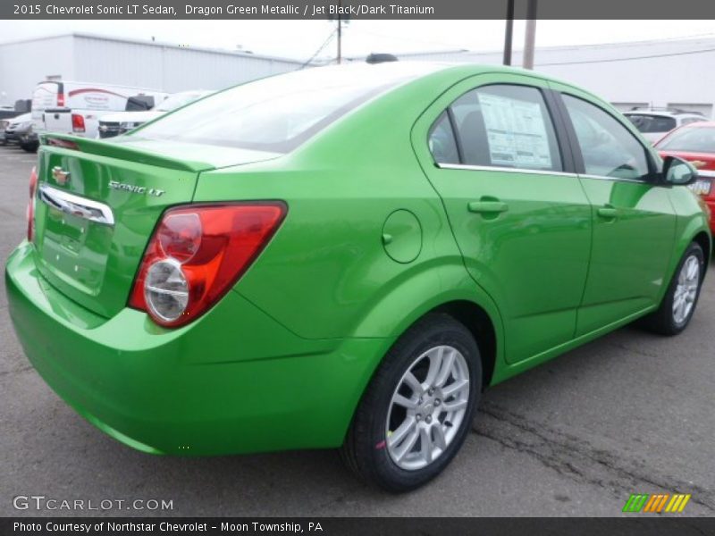Dragon Green Metallic / Jet Black/Dark Titanium 2015 Chevrolet Sonic LT Sedan