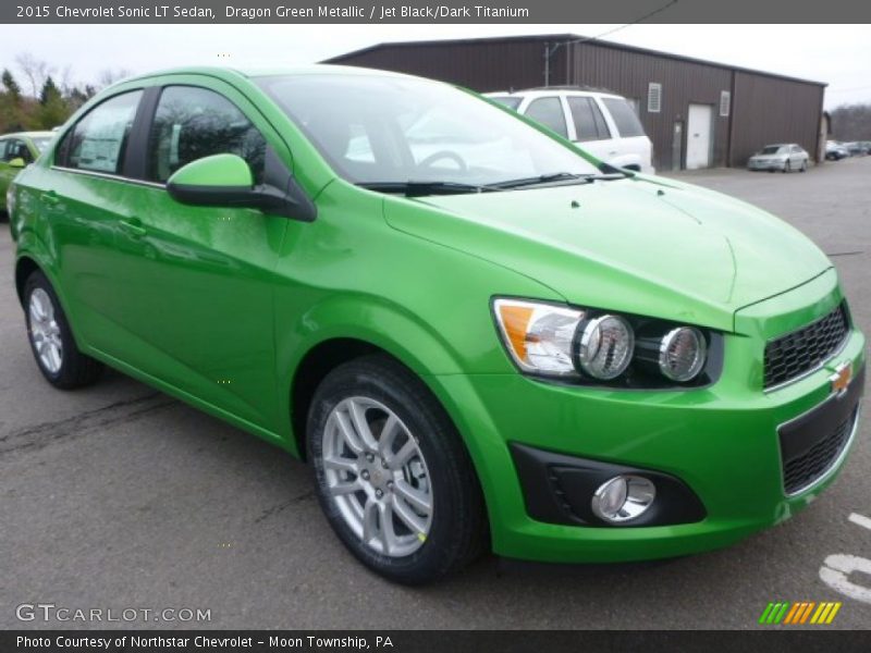 Dragon Green Metallic / Jet Black/Dark Titanium 2015 Chevrolet Sonic LT Sedan
