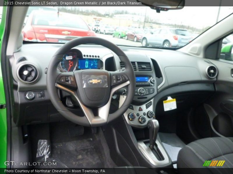 Dragon Green Metallic / Jet Black/Dark Titanium 2015 Chevrolet Sonic LT Sedan