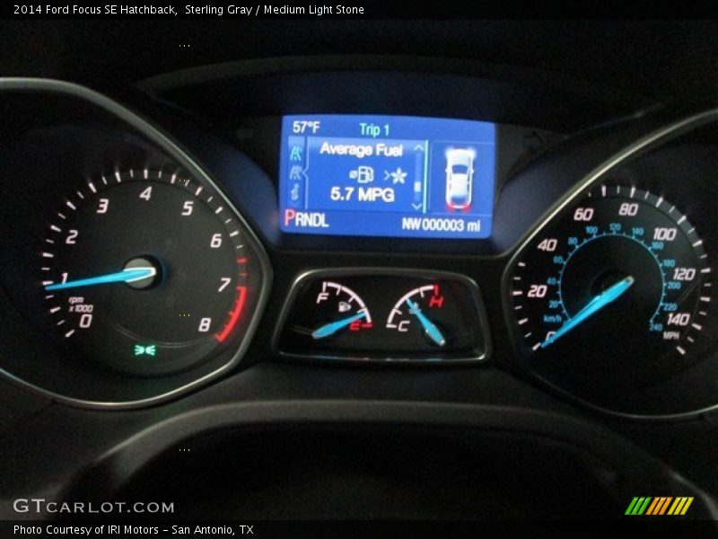 Sterling Gray / Medium Light Stone 2014 Ford Focus SE Hatchback