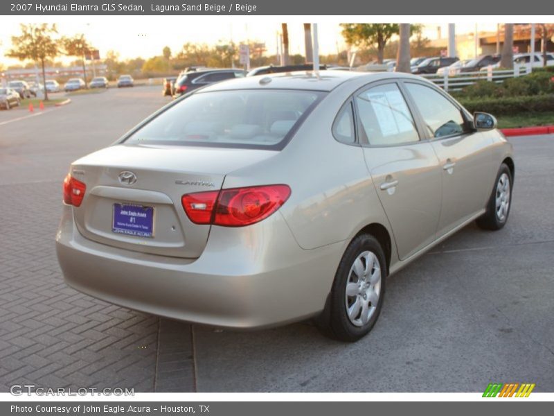 Laguna Sand Beige / Beige 2007 Hyundai Elantra GLS Sedan