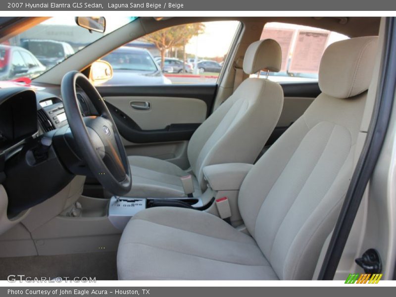 Laguna Sand Beige / Beige 2007 Hyundai Elantra GLS Sedan