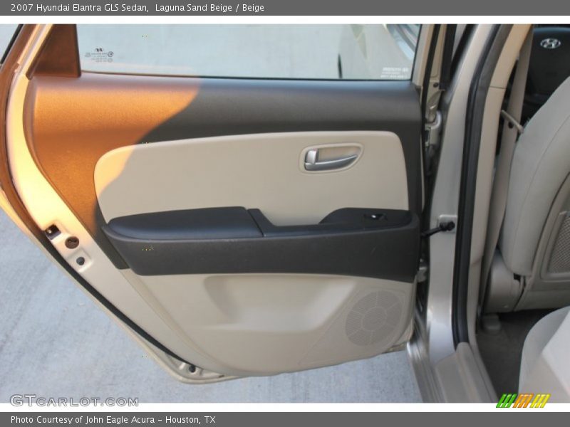 Laguna Sand Beige / Beige 2007 Hyundai Elantra GLS Sedan