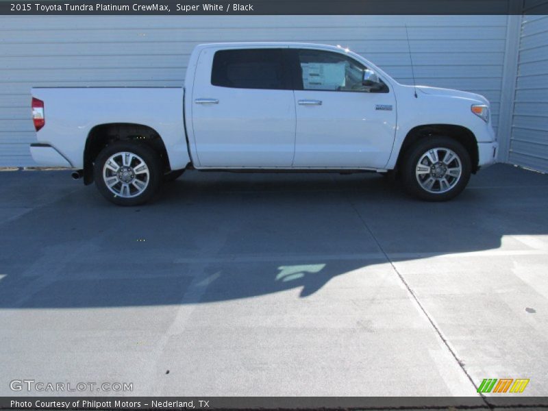 Super White / Black 2015 Toyota Tundra Platinum CrewMax