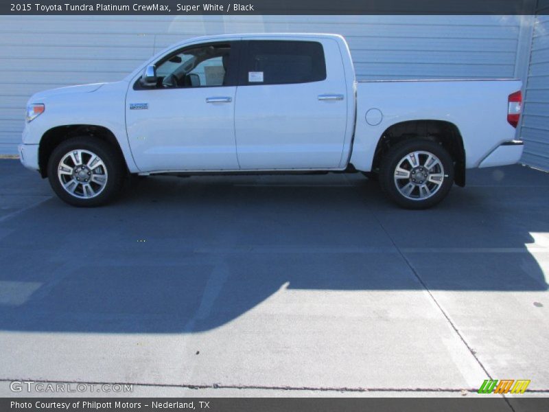 Super White / Black 2015 Toyota Tundra Platinum CrewMax