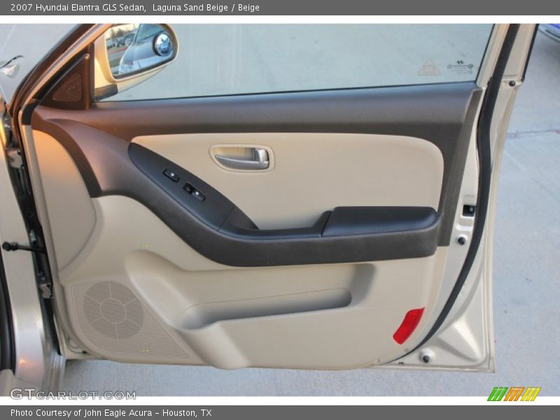 Laguna Sand Beige / Beige 2007 Hyundai Elantra GLS Sedan