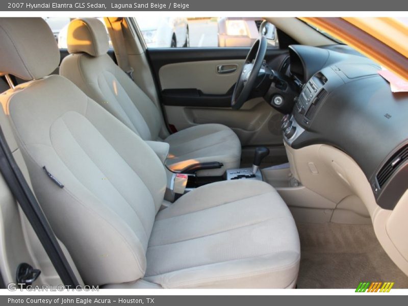 Laguna Sand Beige / Beige 2007 Hyundai Elantra GLS Sedan