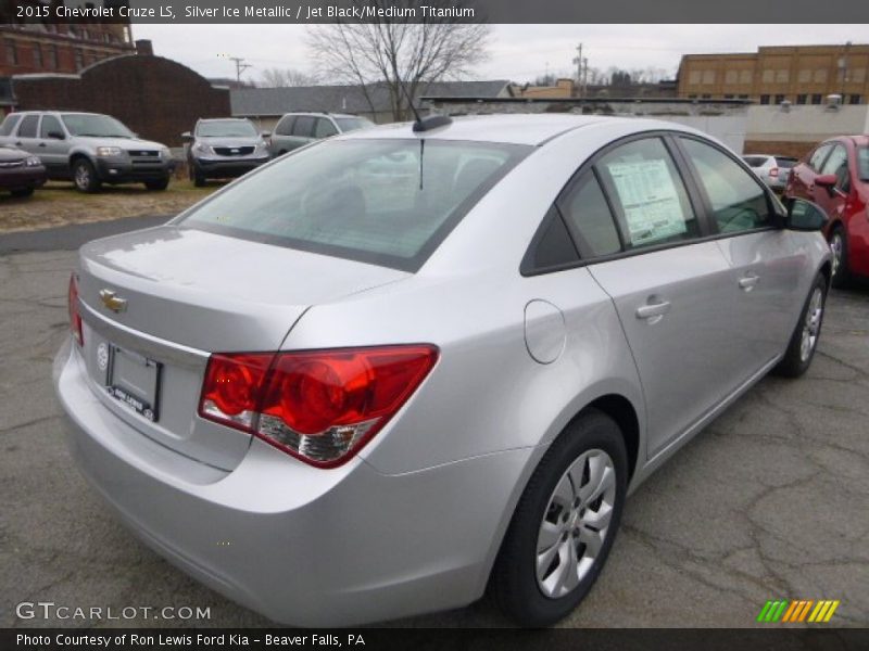 Silver Ice Metallic / Jet Black/Medium Titanium 2015 Chevrolet Cruze LS