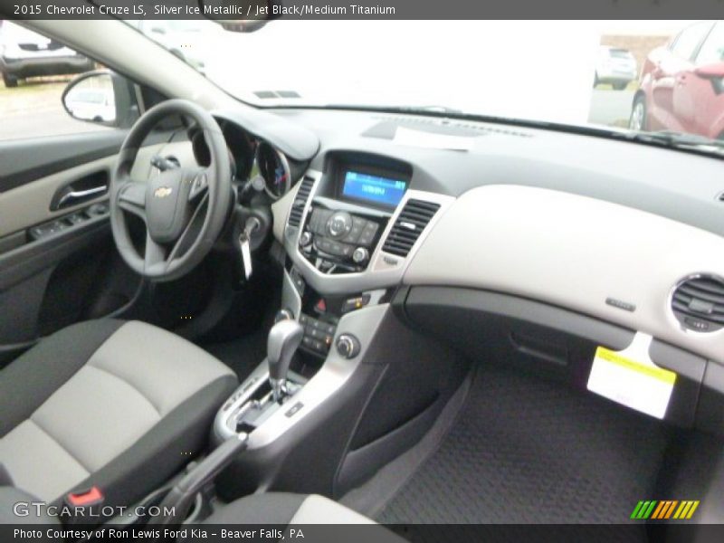 Silver Ice Metallic / Jet Black/Medium Titanium 2015 Chevrolet Cruze LS
