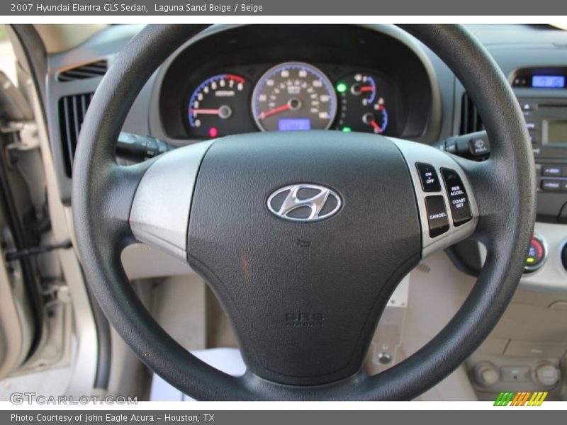 Laguna Sand Beige / Beige 2007 Hyundai Elantra GLS Sedan