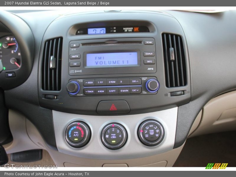 Laguna Sand Beige / Beige 2007 Hyundai Elantra GLS Sedan
