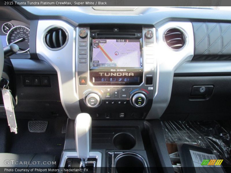 Super White / Black 2015 Toyota Tundra Platinum CrewMax