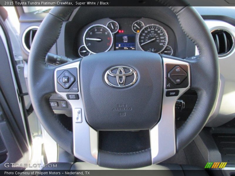 Super White / Black 2015 Toyota Tundra Platinum CrewMax