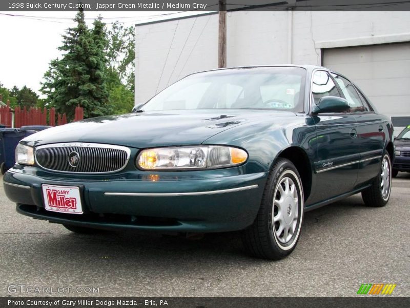 Jasper Green Metallic / Medium Gray 1998 Buick Century Custom