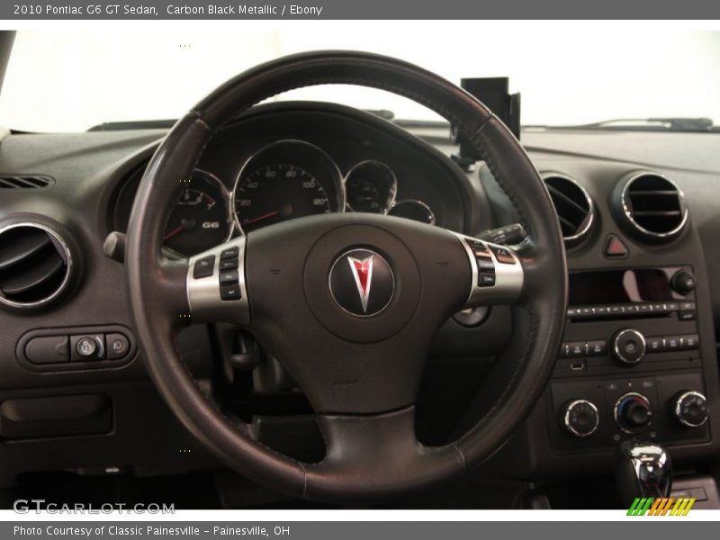Carbon Black Metallic / Ebony 2010 Pontiac G6 GT Sedan