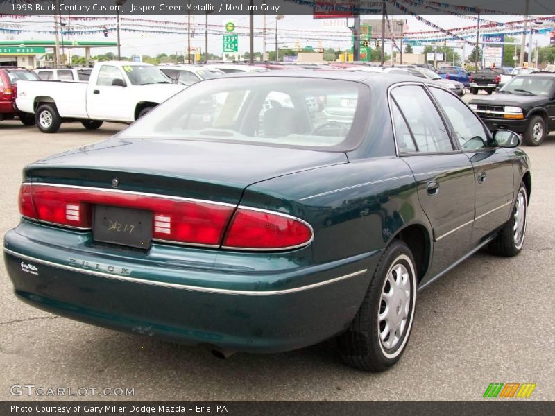 Jasper Green Metallic / Medium Gray 1998 Buick Century Custom