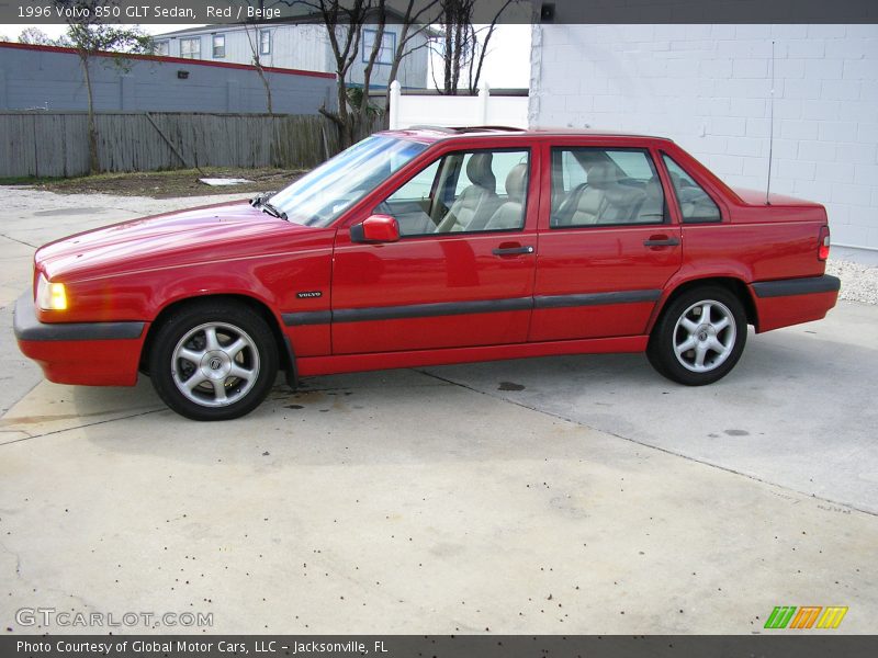 Red / Beige 1996 Volvo 850 GLT Sedan