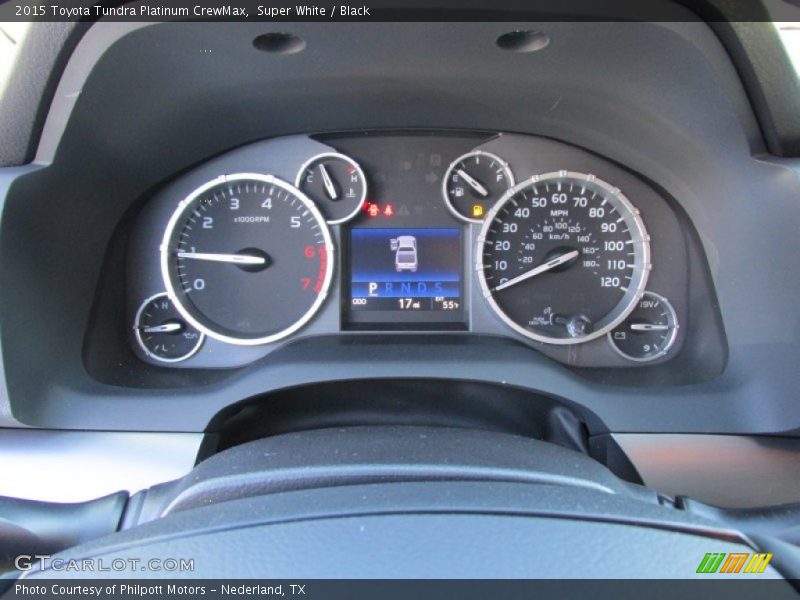Super White / Black 2015 Toyota Tundra Platinum CrewMax