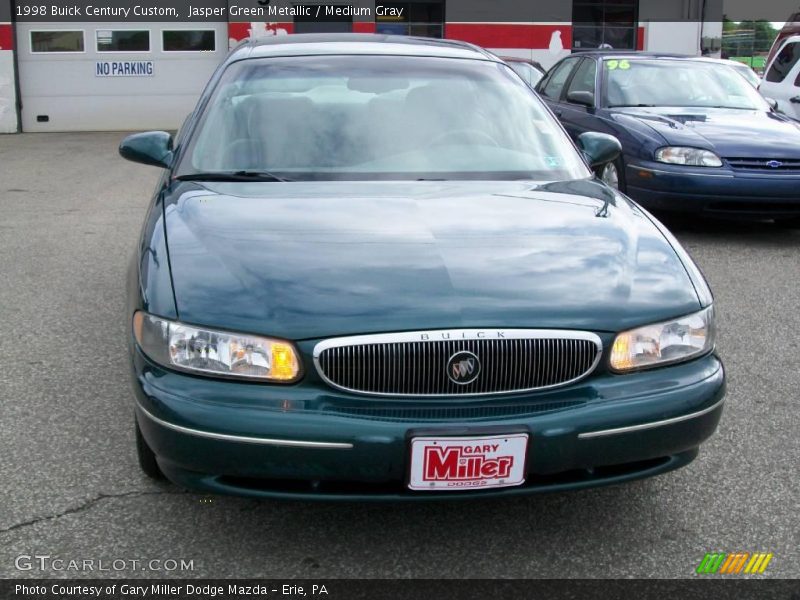 Jasper Green Metallic / Medium Gray 1998 Buick Century Custom