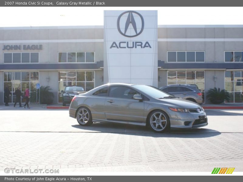 Galaxy Gray Metallic / Black 2007 Honda Civic Si Coupe