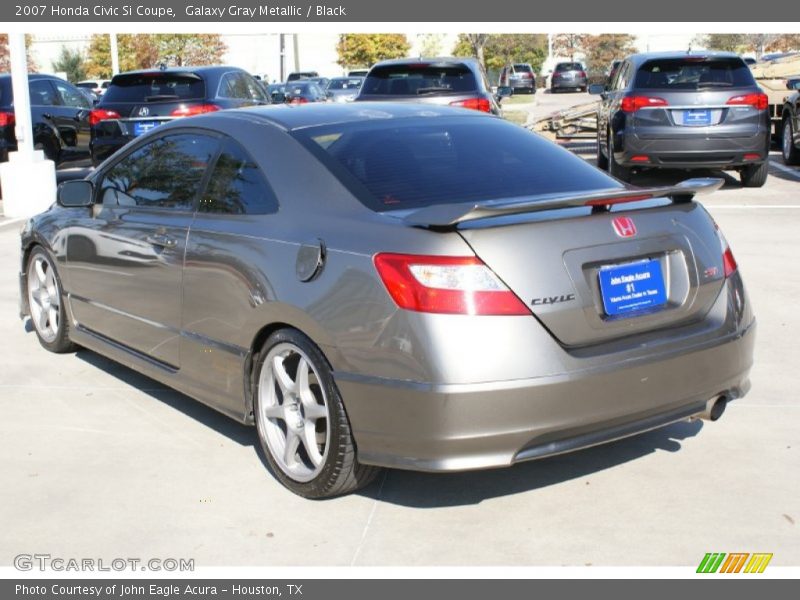 Galaxy Gray Metallic / Black 2007 Honda Civic Si Coupe