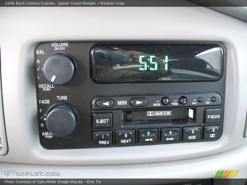 Jasper Green Metallic / Medium Gray 1998 Buick Century Custom