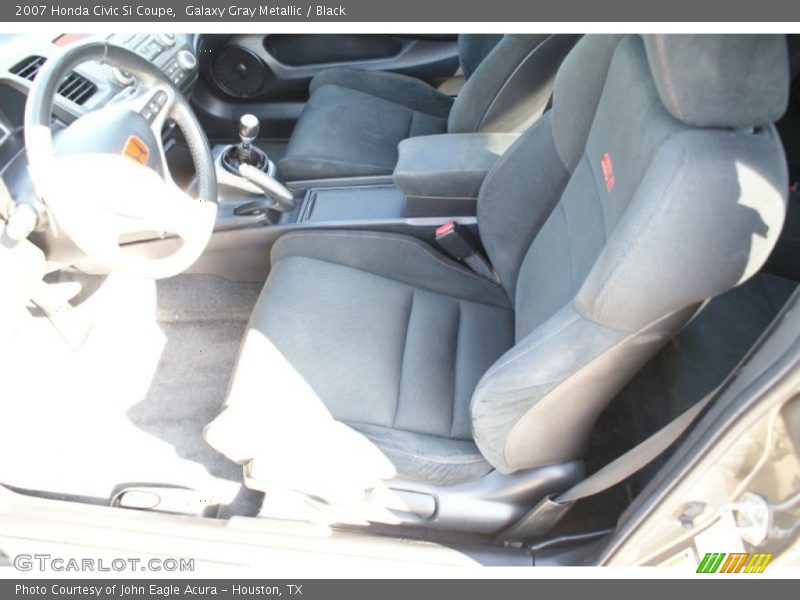 Galaxy Gray Metallic / Black 2007 Honda Civic Si Coupe