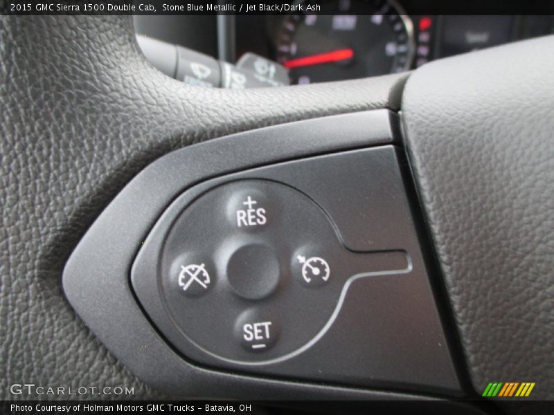 Stone Blue Metallic / Jet Black/Dark Ash 2015 GMC Sierra 1500 Double Cab