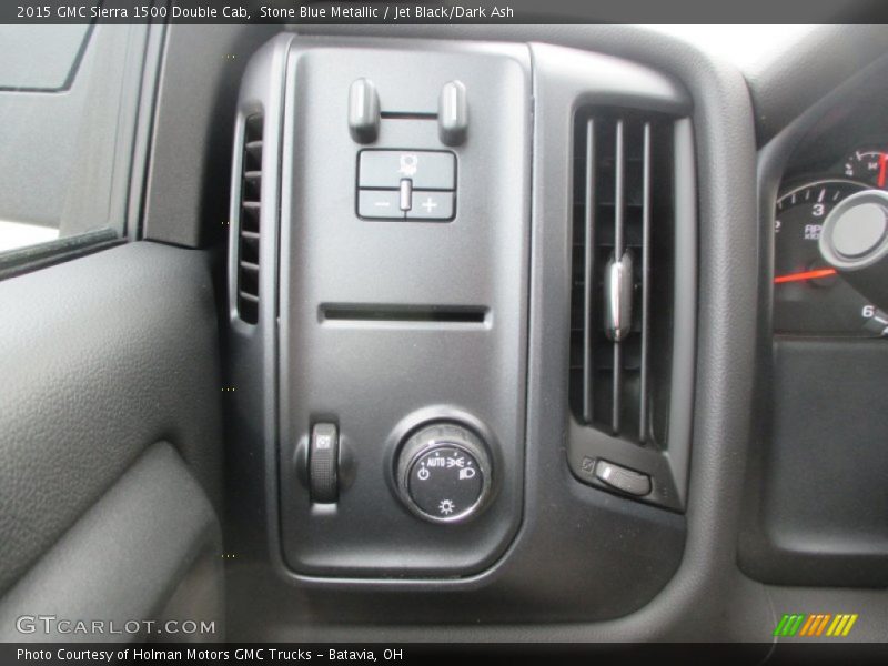 Stone Blue Metallic / Jet Black/Dark Ash 2015 GMC Sierra 1500 Double Cab