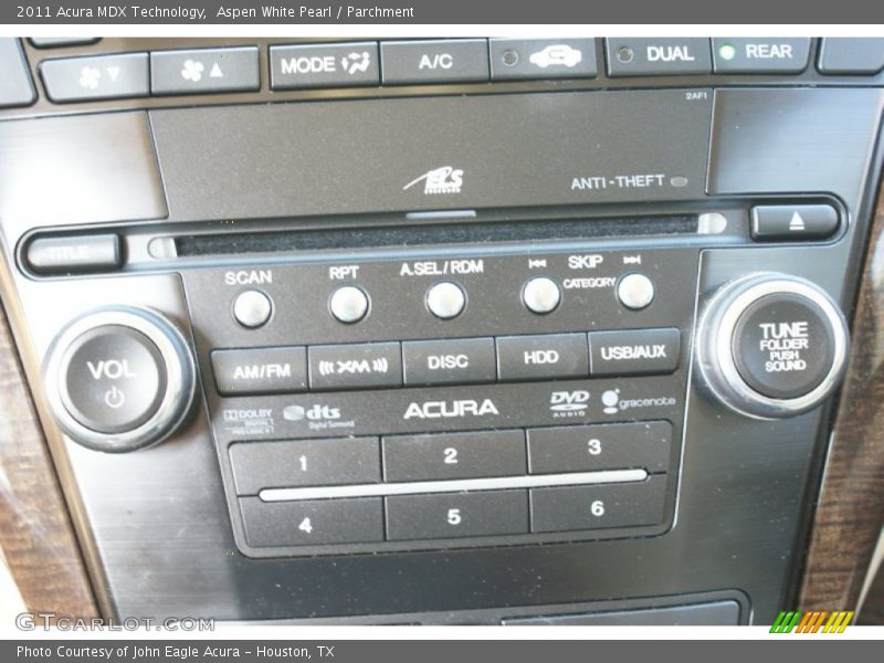 Aspen White Pearl / Parchment 2011 Acura MDX Technology