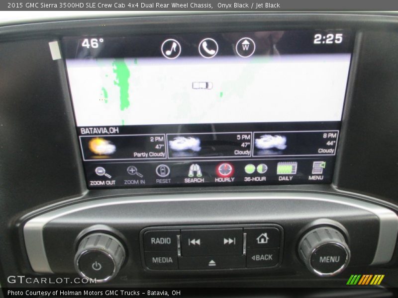 Onyx Black / Jet Black 2015 GMC Sierra 3500HD SLE Crew Cab 4x4 Dual Rear Wheel Chassis