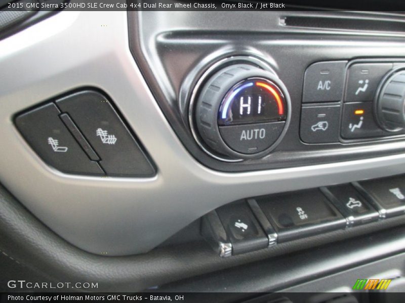 Onyx Black / Jet Black 2015 GMC Sierra 3500HD SLE Crew Cab 4x4 Dual Rear Wheel Chassis