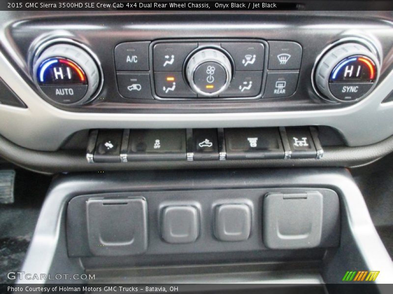 Controls of 2015 Sierra 3500HD SLE Crew Cab 4x4 Dual Rear Wheel Chassis