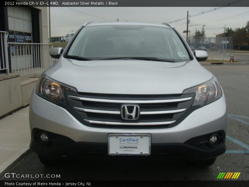 Alabaster Silver Metallic / Black 2012 Honda CR-V EX-L 4WD