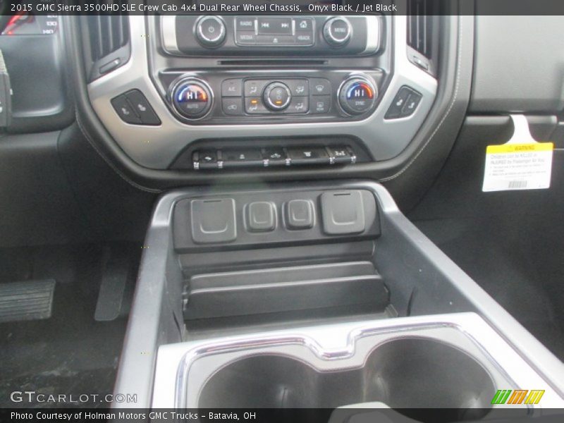 Onyx Black / Jet Black 2015 GMC Sierra 3500HD SLE Crew Cab 4x4 Dual Rear Wheel Chassis