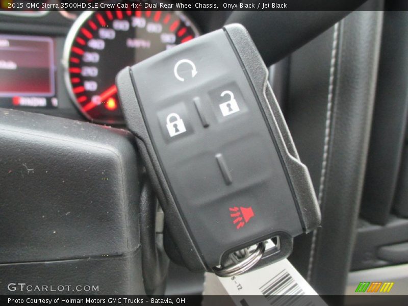 Onyx Black / Jet Black 2015 GMC Sierra 3500HD SLE Crew Cab 4x4 Dual Rear Wheel Chassis