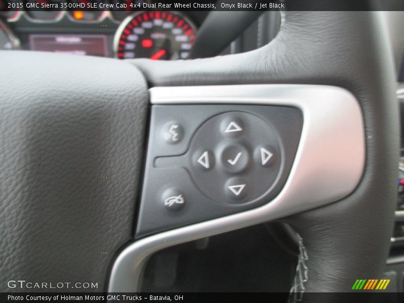 Onyx Black / Jet Black 2015 GMC Sierra 3500HD SLE Crew Cab 4x4 Dual Rear Wheel Chassis