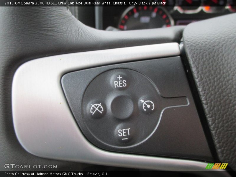 Onyx Black / Jet Black 2015 GMC Sierra 3500HD SLE Crew Cab 4x4 Dual Rear Wheel Chassis